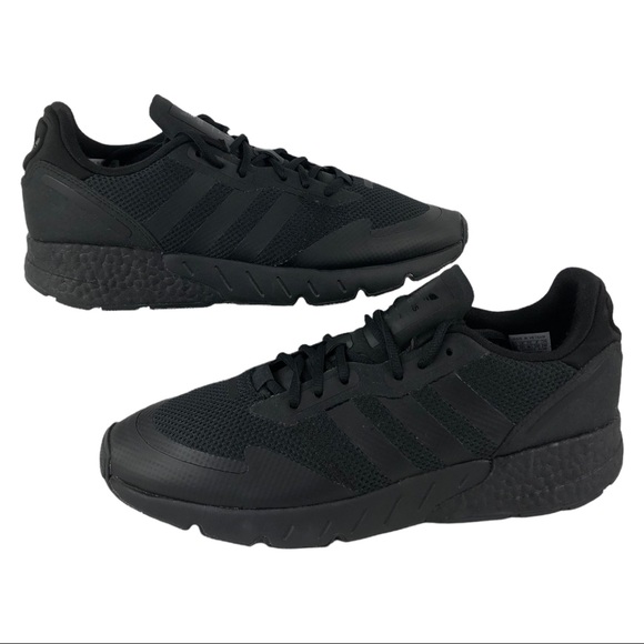 🆕 Adidas ZX 1K Boost Triple Black Sneakers